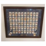1252	FRAMED AMERICAN INDIAN ANTIQUE TOBACCO CARDS, 2 CARDS IN NEED OF REMOUNTING, APROXIMATELY 18 1/