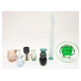 1262	8 PIECE LOT OF HAND BLOWN GLASS FROM LIBERTY VILLAGE 