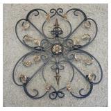 1281	GOTHIC STYLE METAL GATE. APP. 33 1/2 IN X 58 1/2 IN H 