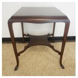 1282	MAHOGANY LAMP TABLE. APP. 26 1/4 IN X 30 IN H 