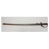 1295	SWORD & SCABBARD, APPROXIMATELY 36 IN LONG