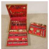 1304	LARGE THAI FLATWARE SET IN BOX, SERVICE FOR 12