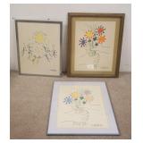 1309	LOT OF 3 FRAMED PICASSO PRINTS, LARGEST IS APPROXIMATELY 30 IN X 24 IN 
