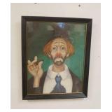 1318	RED SKELTON SIGNED PRINT, APPROXIMATELY 18 IN X 22 1/4 IN