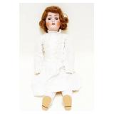 1002	ANTIQUE GERMAN BISQUE HEAD DOLL, 13619, APPROXIMATELY 21 1/2 IN HIGH