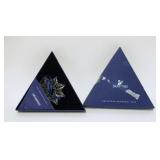 1023	SWAROVSKI CHRISTMAS ORNAMENT, 2003, 3 IN DIAMETER