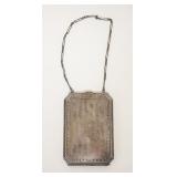 1038	ANTIQUE STERLING SILVER COMPACT, 2.797 TOZ