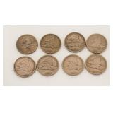 1040	8 FLYING EAGLE CENTS, 7-1858 & ONE 1857