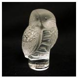 1066	LALIQUE OWL FIGURE APPROXIMATELY 3 3/4 IN HIGH