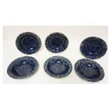 1091	6 BENNINGTON POTTERY BOWLS, 8 1/2 IN
