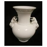 1110	KPM PORCELAIN VASE W/RAM HEADS, APPROXIMATELY 7 IN HIGH