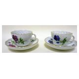 1114	MEISSEN CUPS & SAUCERS LOT OF 2