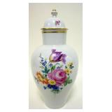 1118	MEISSEN COVERED JAR, APPROXIMATELY 10 1/2 IN HIGH