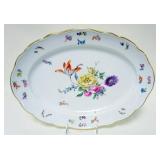 1122	LARGE MEISSEN PLATTER, APPROXIMATELY 12 IN X 17 IN