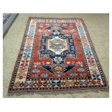 1146	PERSIAN HAND KNOTTED WOOL RUG, APPROXIMATELY 4 FT 11 IN X 7 FT