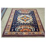 1147	PERSIAN HAND KNOTTED WOOL RUG, APPROXIMATELY 5 FT 6 IN X 6 FT