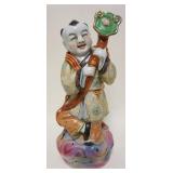 1152	LARGE CONTEMPORAR POTTERY FIGURE OF ASIAN MAN, APPROXIMATELY 17 IN HIGH