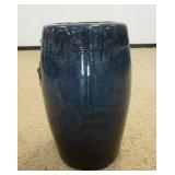 1181	LARGE POTTERY VESSEL FLOOR URN WITH CHARACTER MARKS ON BASE, APPROXIMATELY 25 IN HIGH