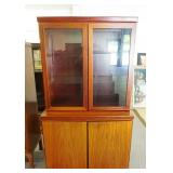 1189	SKOVBY DANISH MODERN 2 PART CABINET, APPROXIMATELY 40 1/2 IN X 19 IN X 72 IN HIGH