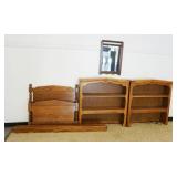 1217	HARDEN CHERRY COFFEE TABLE WITH 2, 1 DRAWER END TABLES. COFFEE TABLE APPROXIMATELY 42 IN X 26 I