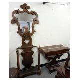 1221	PAINT DECORATED SINGLE HEADBOARD, APPROXIMATELY 44 IN X 55 IN