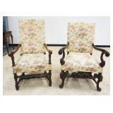 1250	2 UPHHOLSTERED ARMCHAIRS