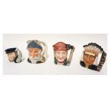 1271	LOT OF 4 MINIATURE ROYAL DOULTON TOBIES, APPROXIMATELY 5 IN HIGH