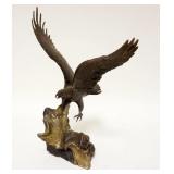 1279	SOLID BRONZE CASTING OF EAGLE, RONALD VAN RUYCKEVELT