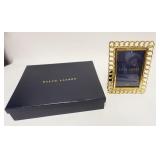 1283	RALPH LAUREN FRAME IN BOX, APPROXIMATELY 6 IN X 8 IN OVERALL