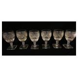 1286	6 OUTSTANDING SIGNED HAWKES GOBLETS, APPROXIMATELY 6 1/4 IN HIGH