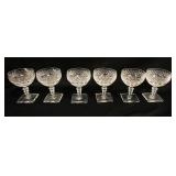 1287	6 OUTSTANDING SIGNED HAWKES WINE GLASSES, APPROXIMATELY 4 3/4 IN HIGH