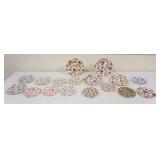 1293	GROUP OF ASSORTED DECORATIVE CHINA PLATES INCLUDING STAFFORDSHIRE ROYAL GARDEN, BETHANY, ETC