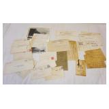 1310	HUNTERDON CO NEW JERSEY CORRESPONDENCE INCLUDING LETTERS & ADVERTISEMENT