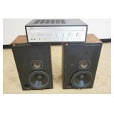 1319	LOT YAMAHA, MISSING KNOB & JBI MODEL L-110 SPEAKERS, WOOFER REPAIRED, ALL UNTESTED, SOLD AS IS