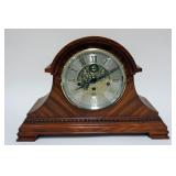 1006	ROSEWOOD MANTLE CLOCK AMERICAN HERITAGE W/WESTMINSTER CHIMES, APPROXIMATELY 6 IN X 18 IN X 12 I