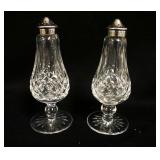 1020	WATERFORD LISMORE SALT & PEPPER SHAKERS, APPROXIMATELY 6 1/2 IN HIGH