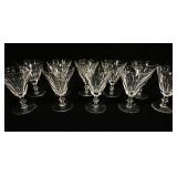 1022	WATERFORD *GALTEE* CRYSTAL STEMWARE SET OF 10, APPROXIMATELY 5 3/4 IN HIGH