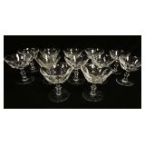 1024	WATERFORD *GALTEE* CRYSTAL STEMWARE SET OF 12, APPROXIMATELY 4 1/2 IN HIGH