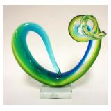 1033	MURANO ART GLASS SCULPTURE, APPROXIMATELY 8 IN HIGH