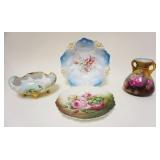 1039	GROUP OF 4 PIECES OF ASSORTED VICTORIAN CHINA