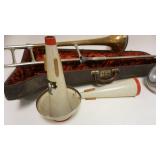 1058	OLDS & SON TROMBONE W/CASE & EXTRAS