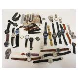 1066	LOT OF WRISTWATCHES & BANDS