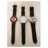 1070	LOT OF 3 JARAGAR WRISTWATCHES, ONE W/CRACKED CRYSTAL