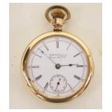 1081	ANTIQUE POCKET WATCH WILL H HAYWARD IN A 25 YEAR CASE, AS FOUND