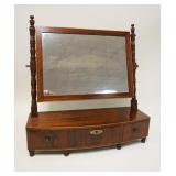 1090	ANTIQUE MAHOGANY DRESSER MIRROR W/3 DOVETAILED DRAWERS, APPROXIMATELY 22 1/4 IN X 8 IN X 24 IN 