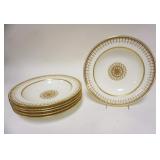 1098	MINTONS BOWLS DAVID CALLAMORE & CO LTD NEW YORK, SET OF 6-10 IN BOWLS