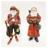 1138	LOT OF 2 PIPKA SANTAS NORWEGIAN JULE NISSE, SANTAS ARK, APPROXIMATELY 10 1/2 IN