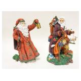 1139	LOT OF 2 PIPKA SANTAS WHERE