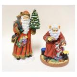1141	LOT OF 2 PIPKA SANTAS SANT