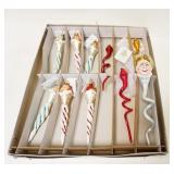 1144	LOT OF 10 CHRISTOPHER RADKO CHRISTMAS ICICLE ORNAMENTS